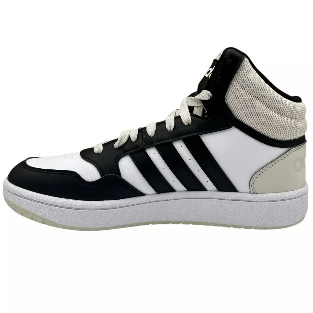 Adidas Hoops 3.0 Mid Top Youth Boys/Girls Basketball Sneaker Sz 5.5‎ Black/White